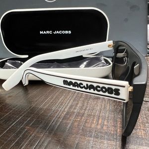 NEW - Marc Jacobs - White/Black Mirrored Sunglasses